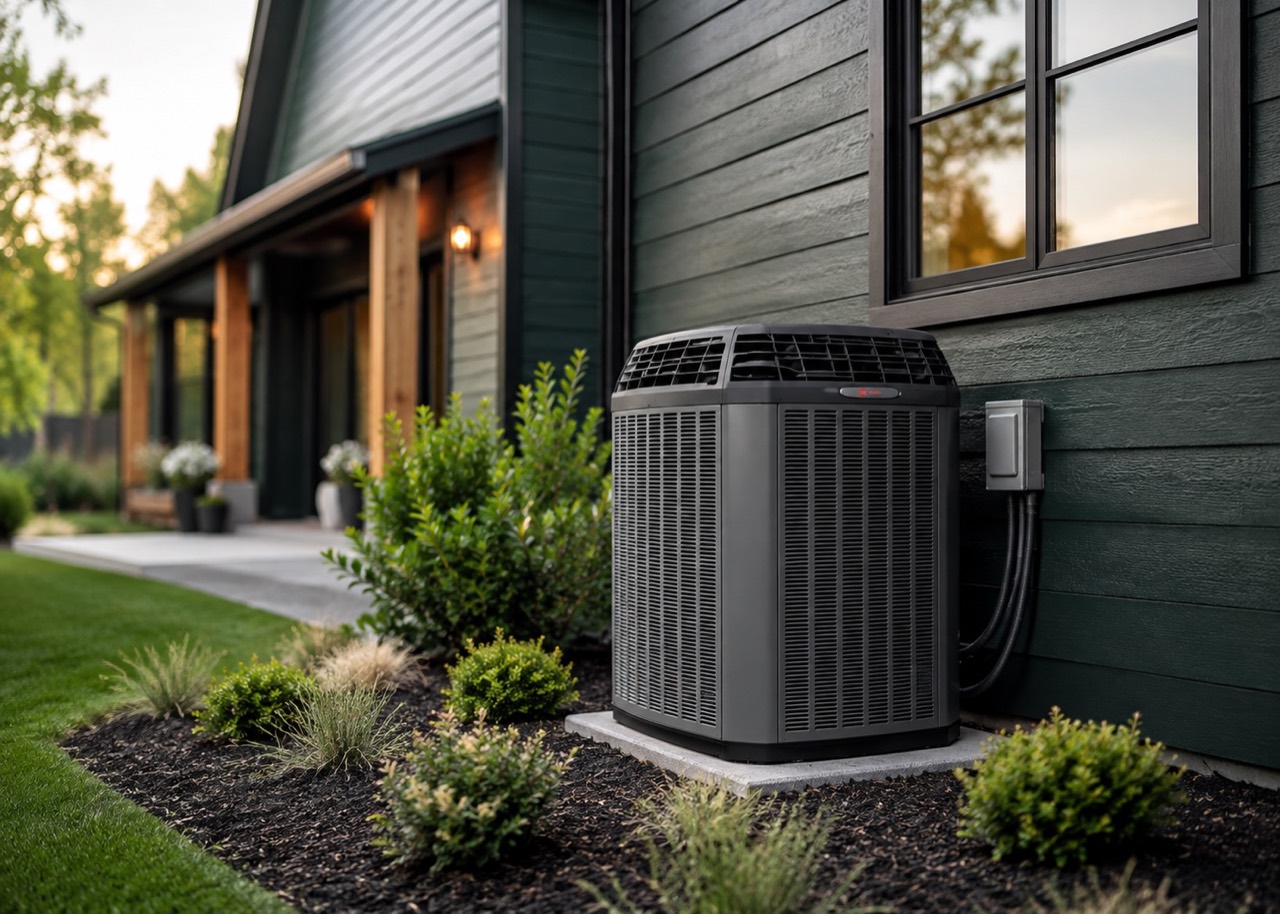 New residential heat pump installation in Canby, Oregon
